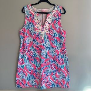 Lilly Pulitzer Harper Shift Dress in Cracked Up XL